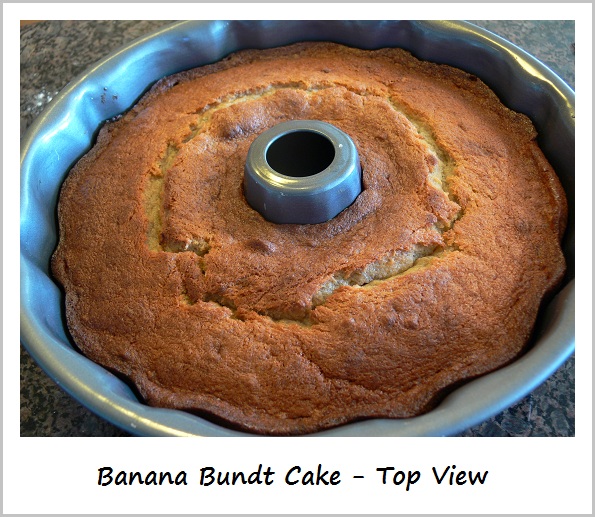 Banana Bundt Cake - Top View